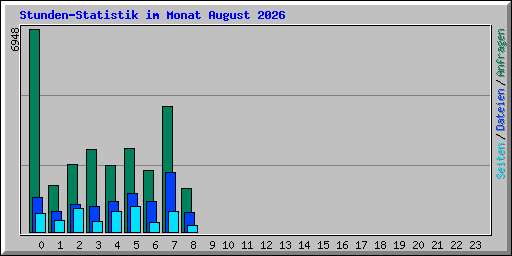 Stunden-Statistik im Monat August 2026